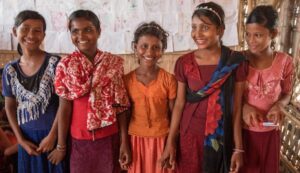 Journée internationale de la paix - Jeunes filles rohingya au Bangladesh