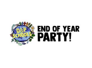 End of year party poster