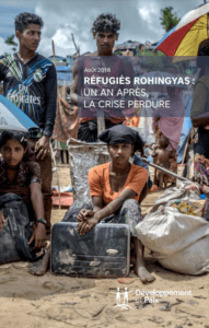 Page couverture du bilan 1 an de la crise des Rohingyas de 2018