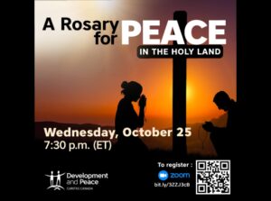 Poster Rosary for Peace in the Holy Land