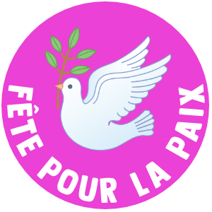 Fête pour la paix badge