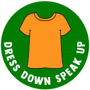 Dress Down, Speak Up badge