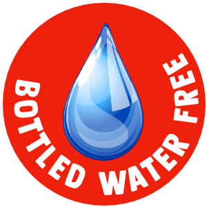 Bottled Water Free badge