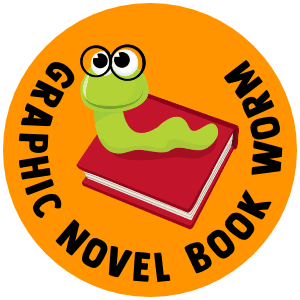 Graphic Novel Book Worm badge