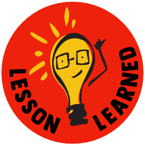 Lesson Learned badge