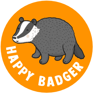 Happy Badger badge