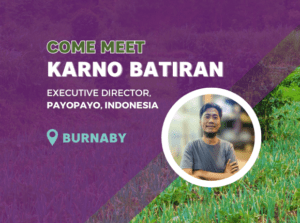 Poster of an event with Karno Batiran in Burnaby, BC