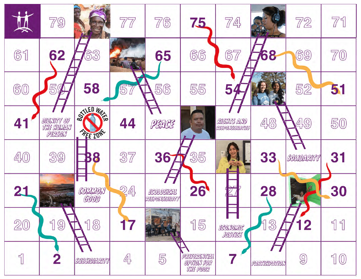 Image of the game Snakes and Ladders - Lent 2024