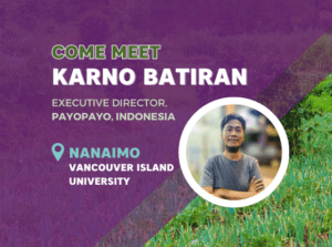 Poster of an event with Karno Batiran in Nanaimo, BC
