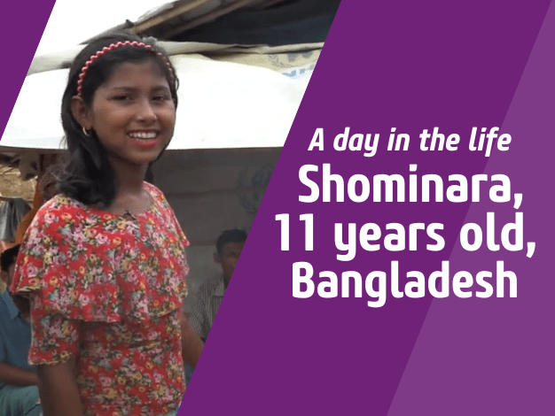 Video image - Aday in the life Bangladesh, Shominara, 11 years old