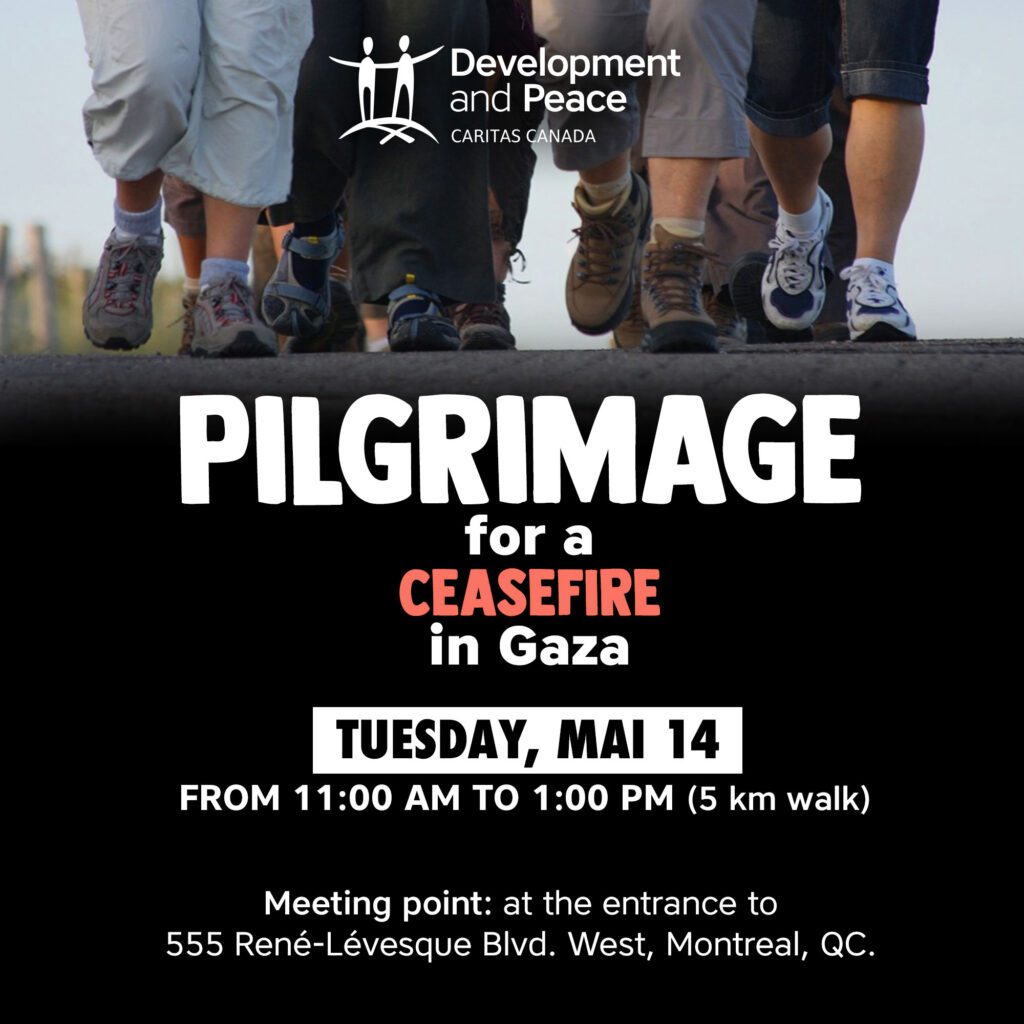 Poster : Pilgrimage for a ceasefire in Gaza