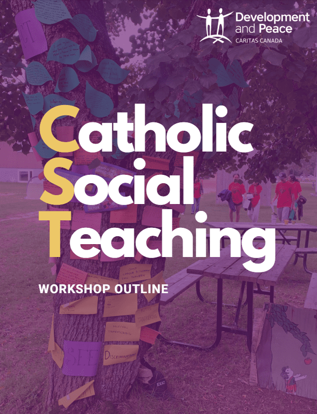 Catholic Social Teaching workshop outline front page