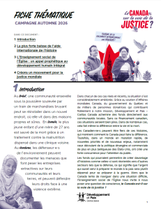 Fiche thématique - automne 2026