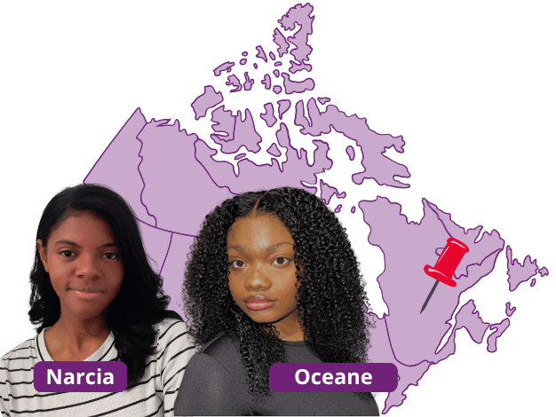 Jeune ambassadrices - Québec 2026 Oceane et Narcia