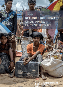 Page couverture du bilan 1 an de la crise des Rohingyas de 2018